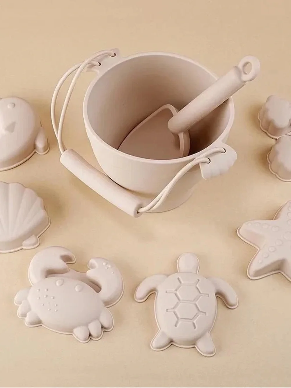 🌊 Premium Silicone Beach Toy Sets – Blue & Ivory Available! 🐚